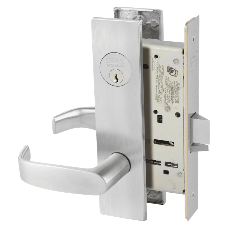 LW1L - L Lever with LW1 Escutcheon